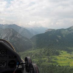 Flugwegposition um 16:35:20: Aufgenommen in der Nähe von Pürgg-Trautenfels, Österreich in 2057 Meter